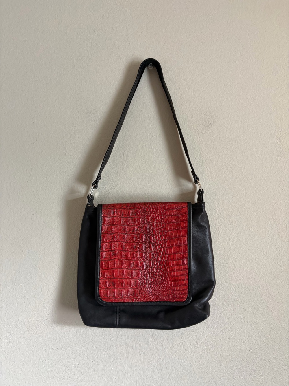 Bamzi Bag black red‎ Leather Purse shoulder bag Y2K chic